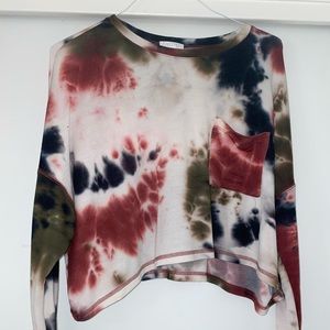 tie dye crop top